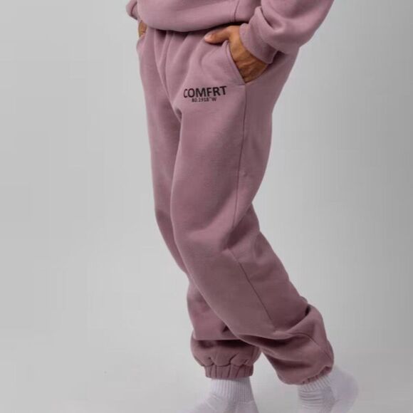 NWOT Limited Comfrt Coordinate In Orchid Mauve Oversized Weighted Sweatpants - Picture 3 of 8
